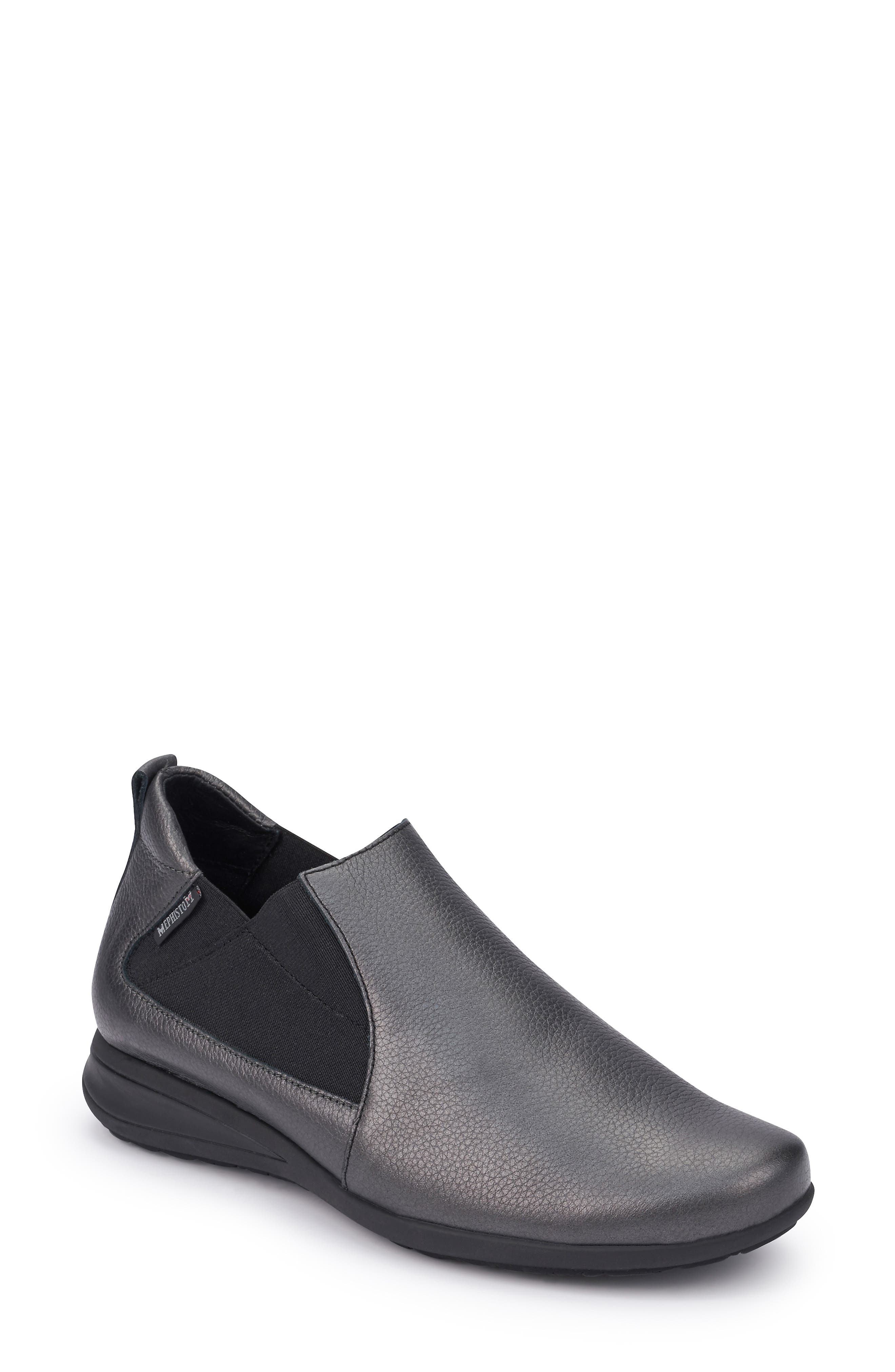 Nellie Slip-On, Main, color, GRAPHITE LEATHER