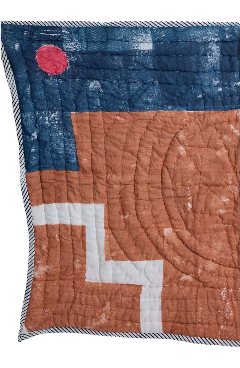 CQC LA Dune Baby Quilt, Alternate, color, Pink,Yellow, White