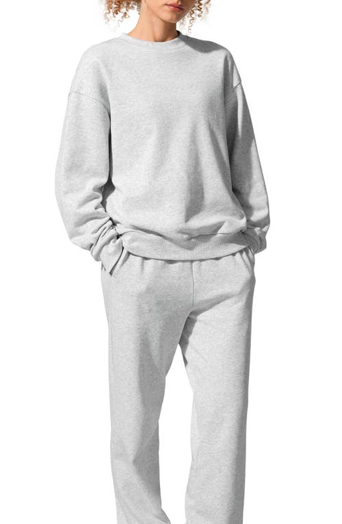 Lilysilk Porchlight Balance Crew Sweatshirt In Gray