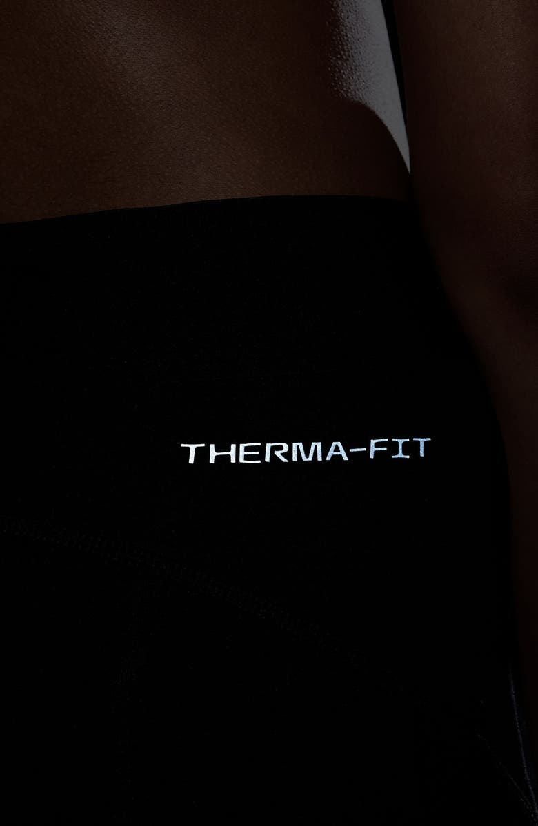 Nike Kids' Therma-FIT Sport Leggings, Alternate, color, Black/ White