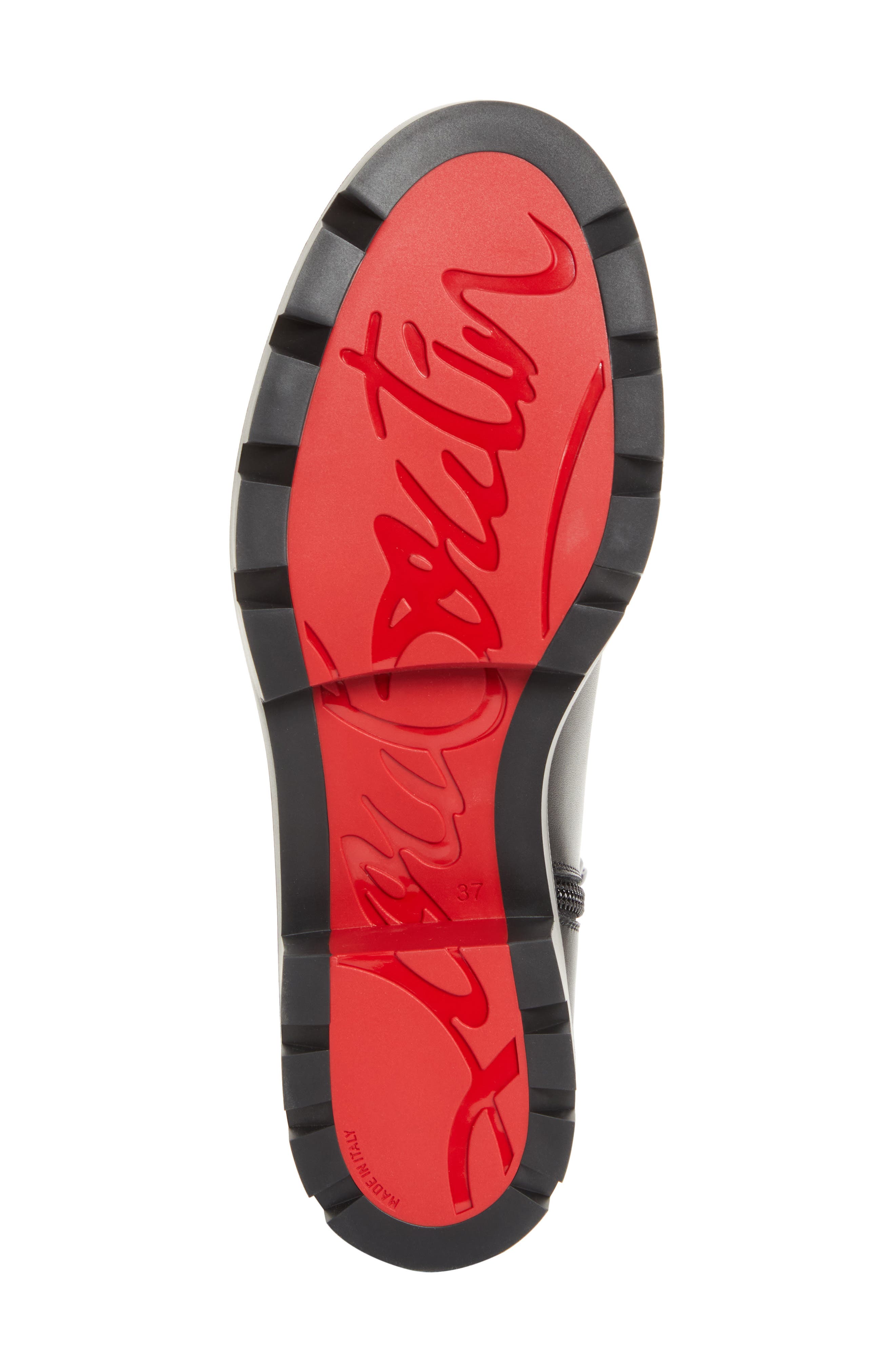 Christian Louboutin Dianouchette Lug Sole Bootie, Alternate, color, Black
