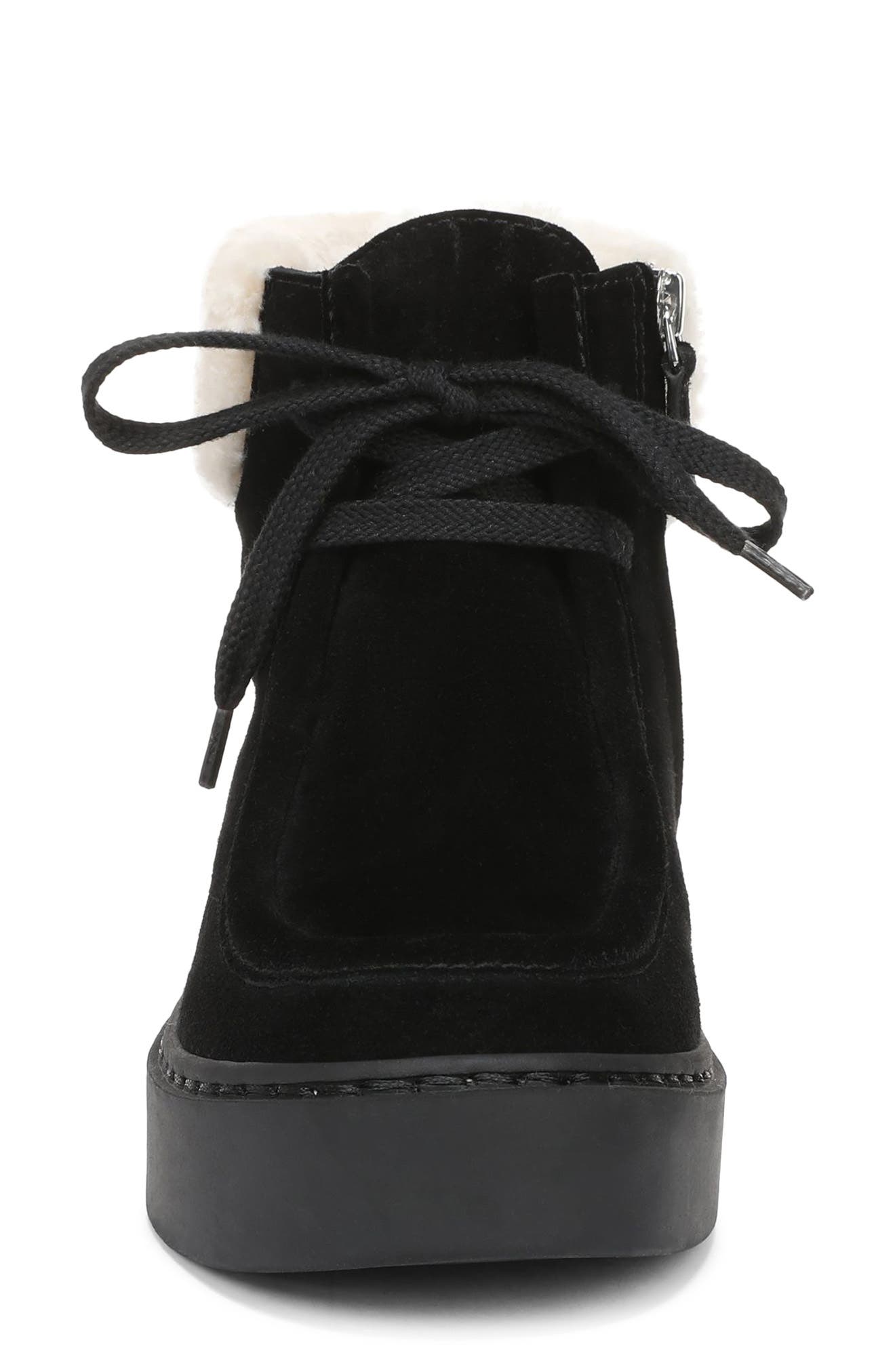 Favorite Daughter Sunny Genuine Shearling Lined Platform Bootie, Alternate, color, Black