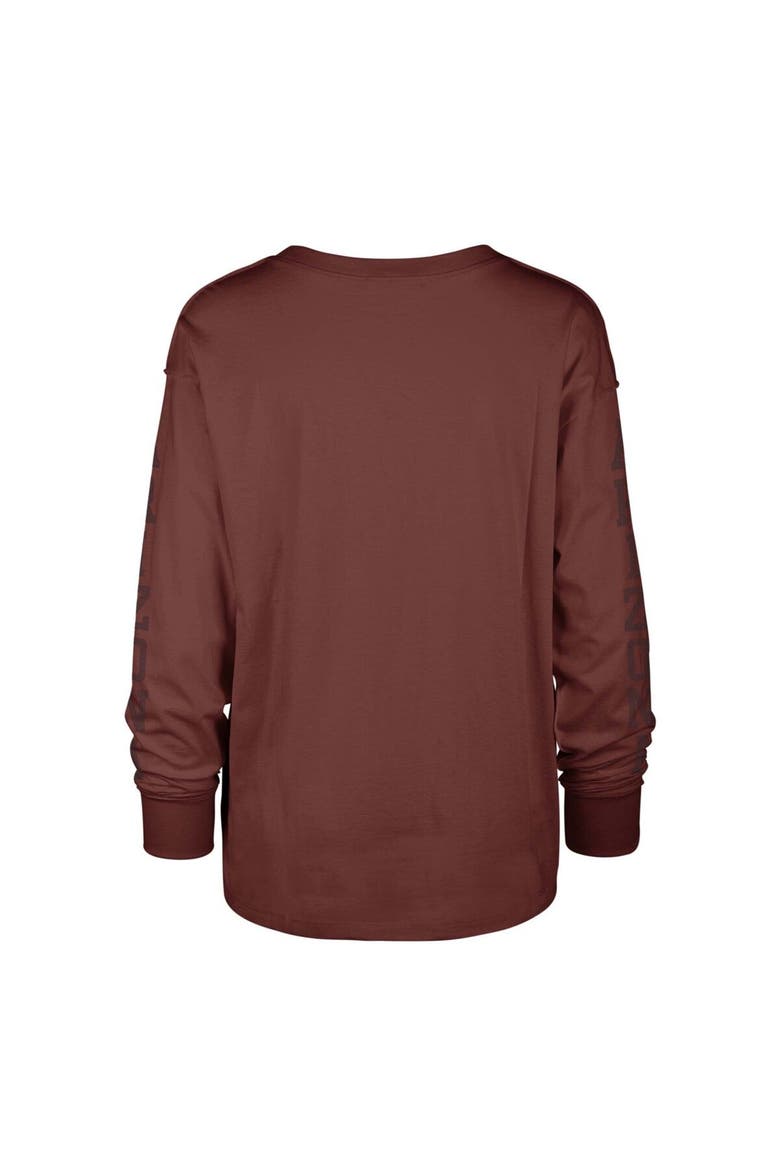 Women's '47 Cardinal Arizona Cardinals Tom Cat Lightweight Long Sleeve T-Shirt, Alternate, color, Cardinal