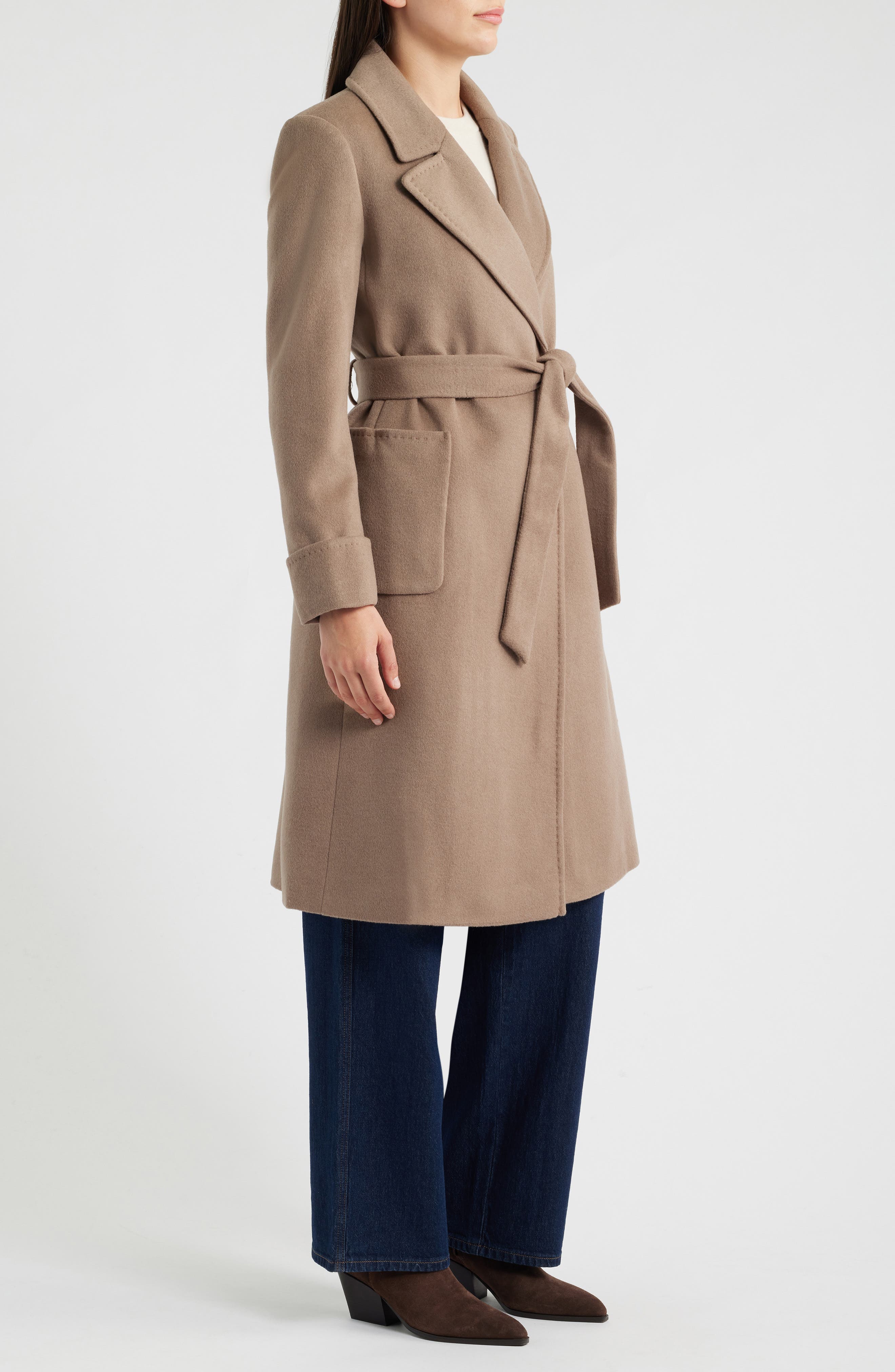 Wool Blend Wrap Coat (Women) | Nordstrom