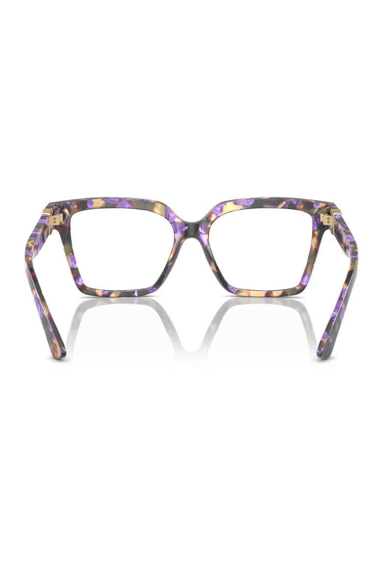 53mm Square Optical Glasses, Alternate, color, BLUE HAVANA