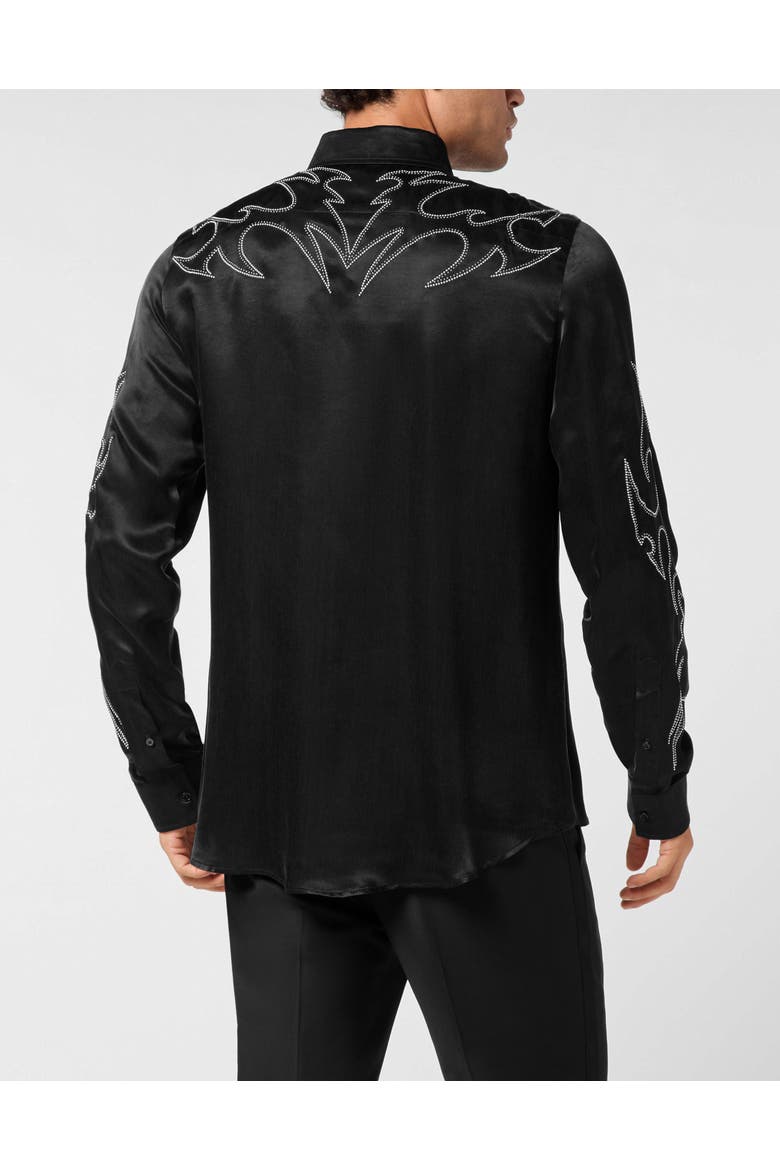 Embellished Shirt Texas Men, Alternate, color, black