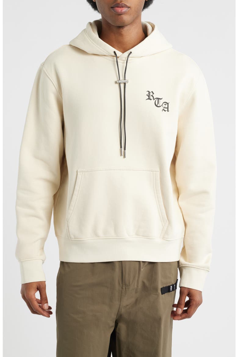 Dion Sand Old English Hoodie, Main, color, SAND OLD ENGLISH NY