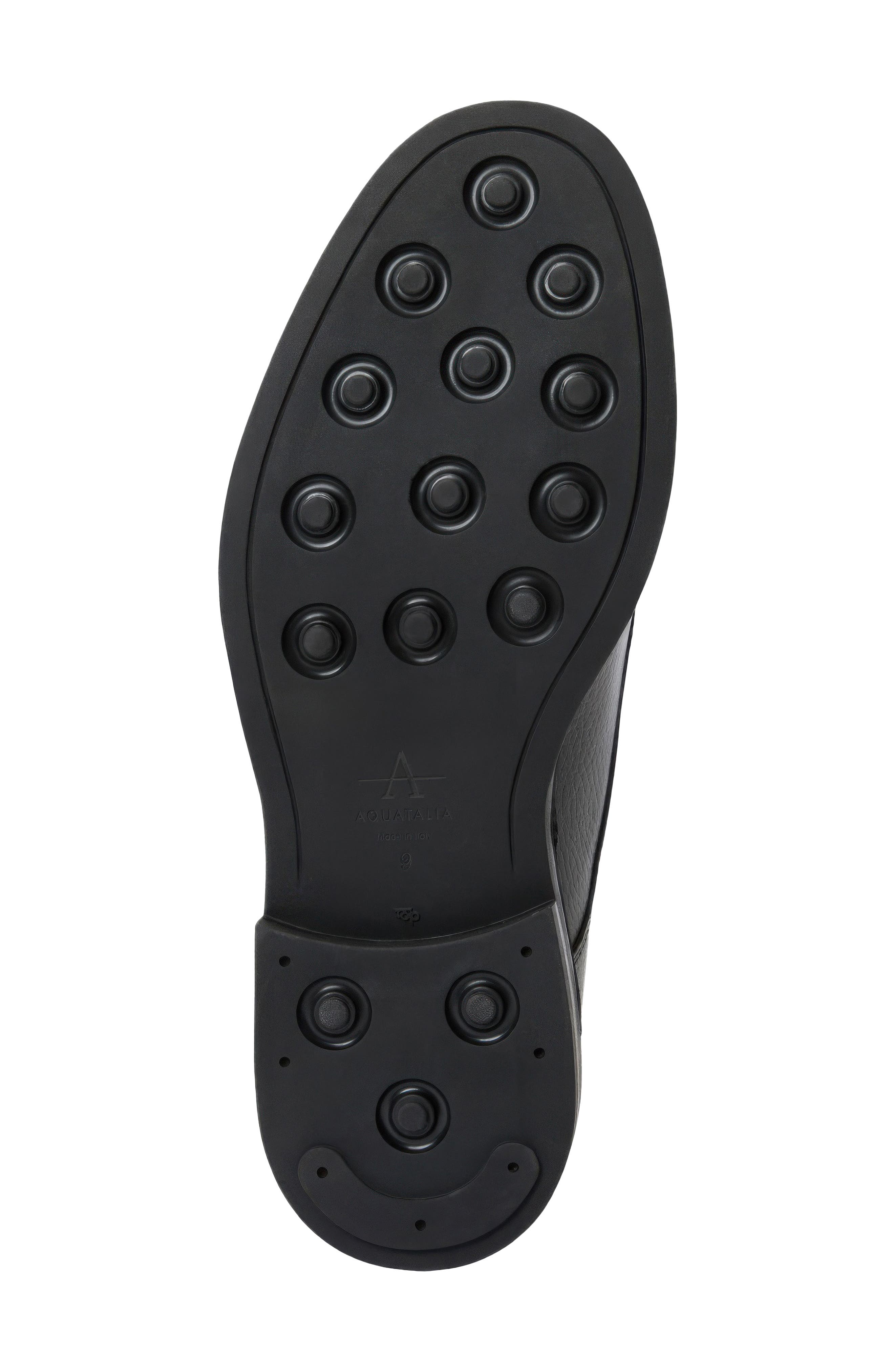 Berlino Water Repellent Derby, Alternate, color, BLACK TUMBLED