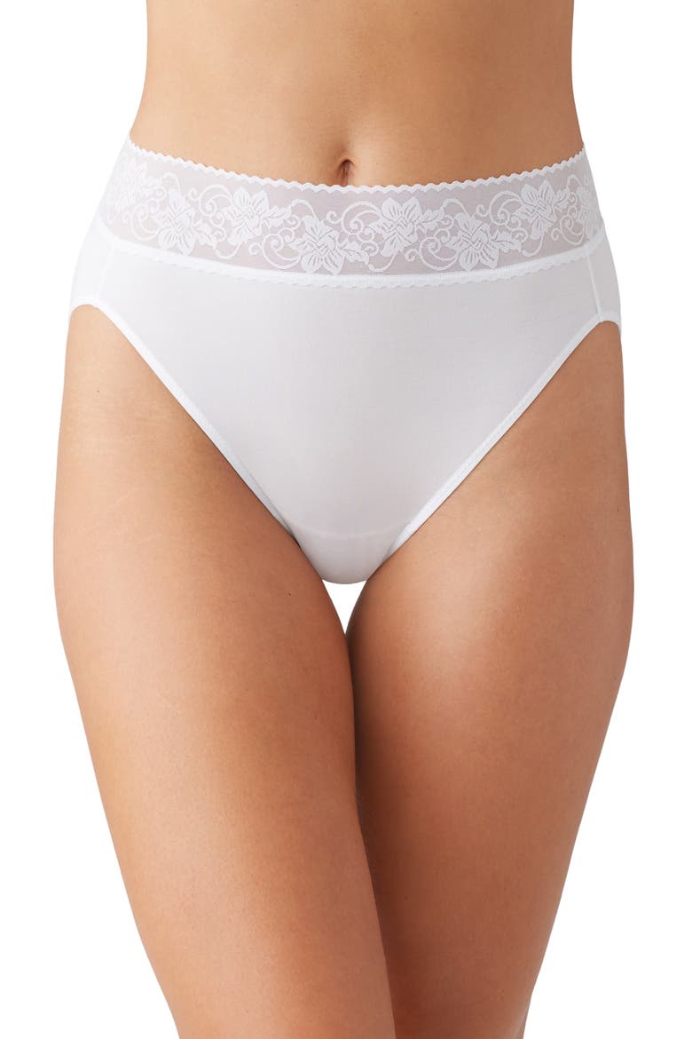 Comfort Touch High Leg Briefs, Main, color, WHITE