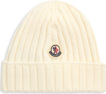 Moncler Kids' Rib Virgin Wool Beanie | Nordstrom