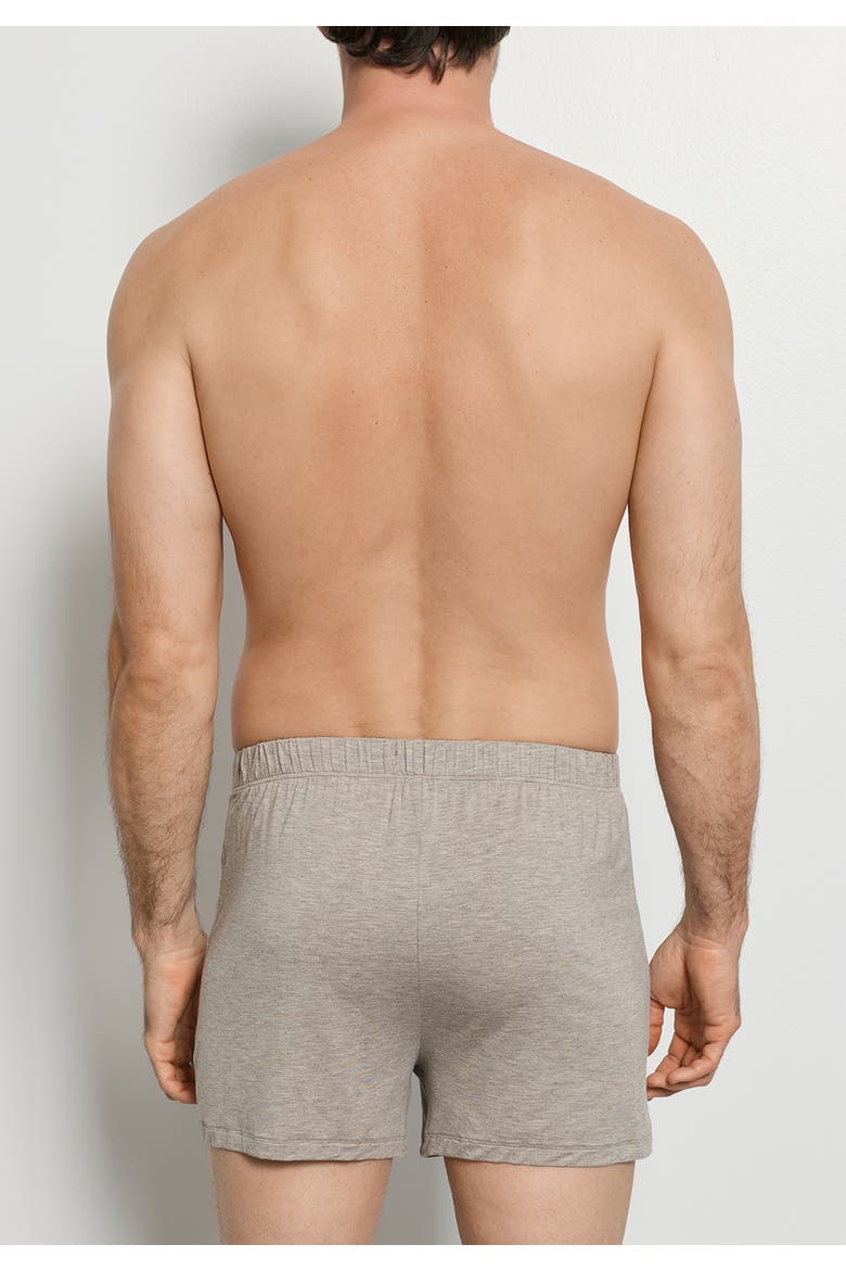 Casuals Single Jersey Boxers With Button Fly, Alternate, color, Hazelnut Melange