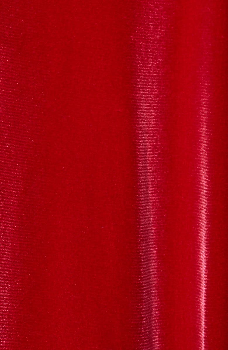 Anne Klein V-Neck Velour Top, Alternate, color, 