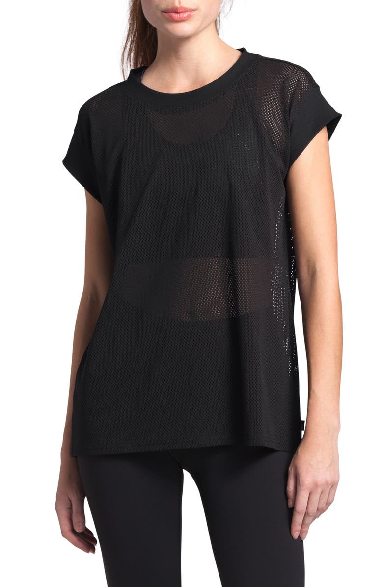 The North Face Active Trail Mesh Shirt, Main, color, 