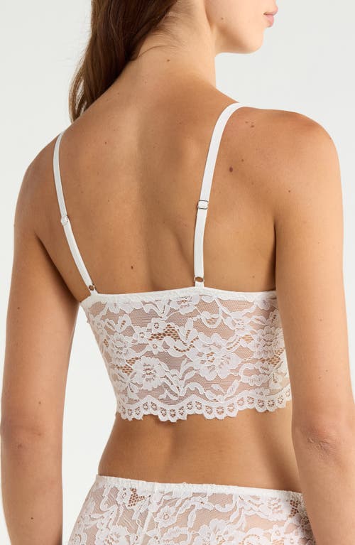 Kilo Brava Lace Longline Bralette In White