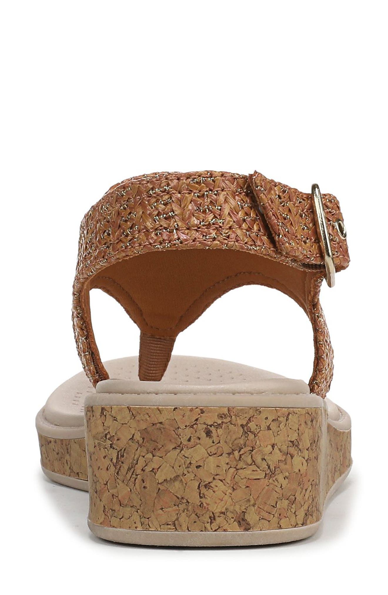 LifeStride Beachy Wedge Sandal, Alternate, color, Brown