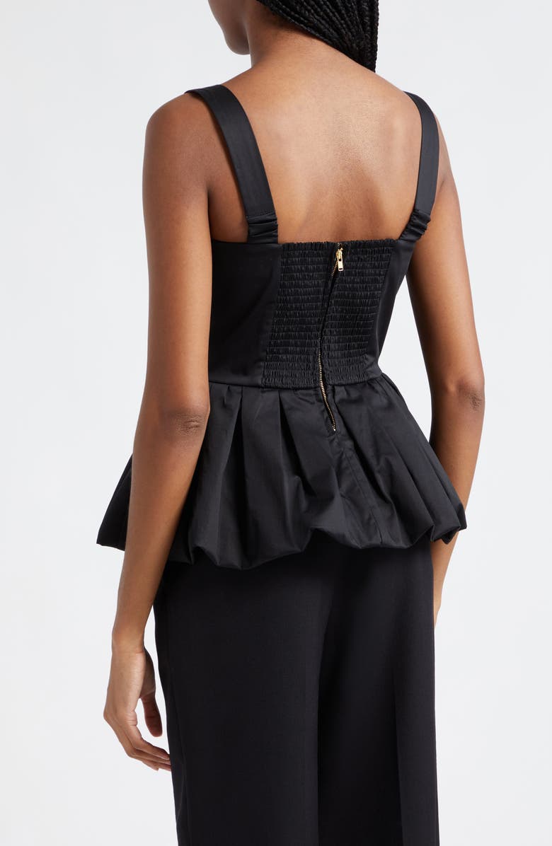 Cara Cara Claribelle Cutout Peplum Tank, Alternate, color, Black