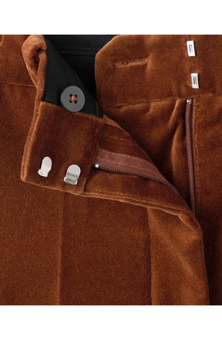 MANGO Velvet Straight Leg Pants, Alternate, color, Burnt Orange