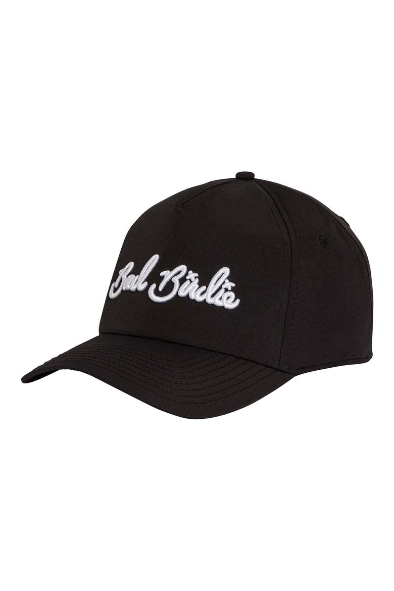 Logo Script Baseball Cap, Alternate, color, BLACK
