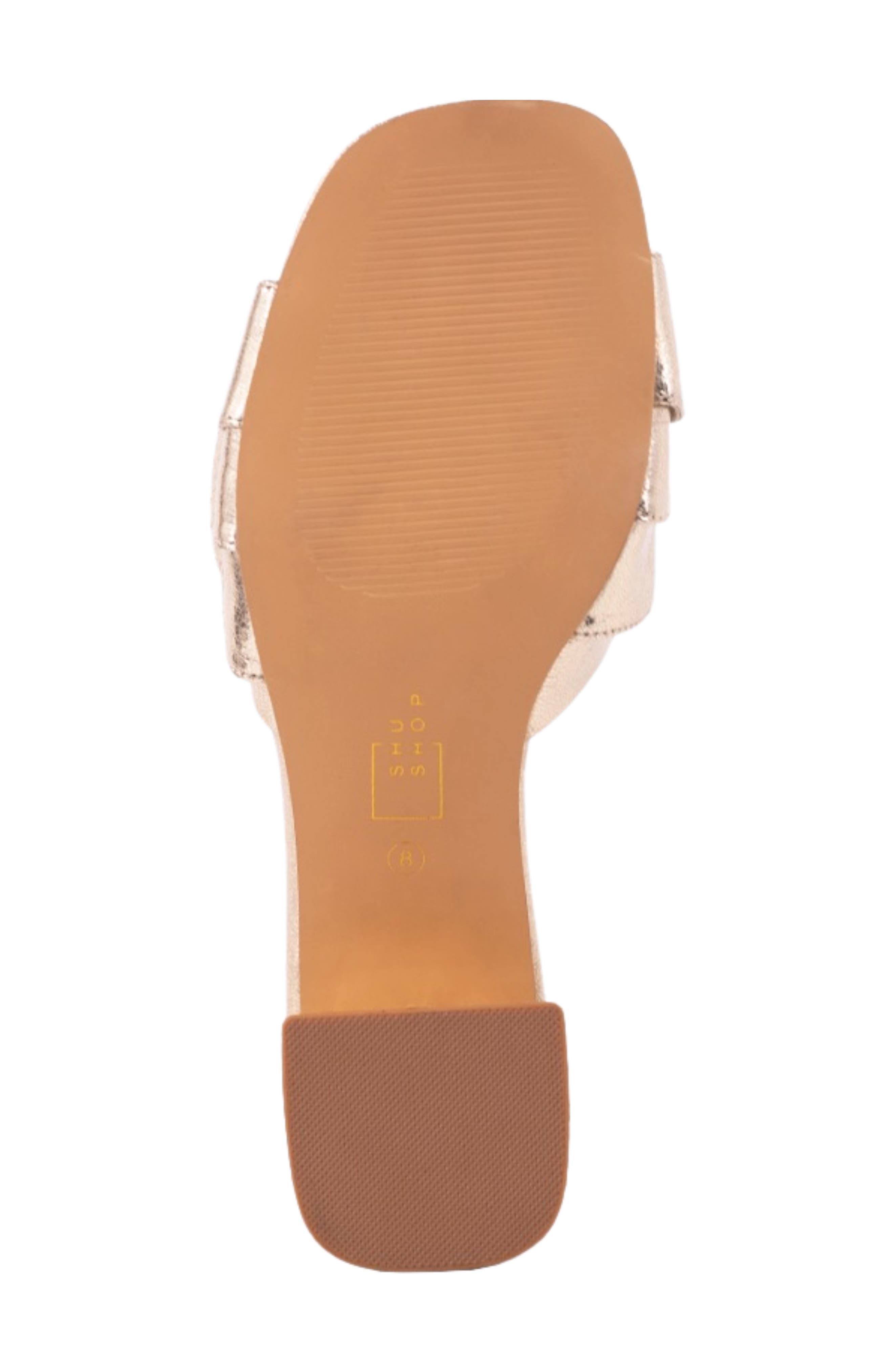 SHUSHOP Frances Slide Sandal, Alternate, color, Silver