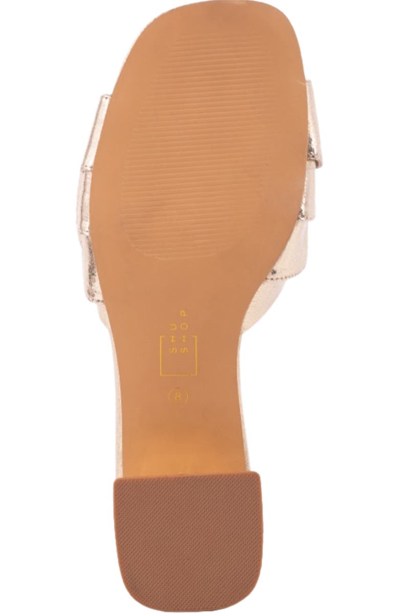 SHUSHOP Frances Slide Sandal, Alternate, color, Silver