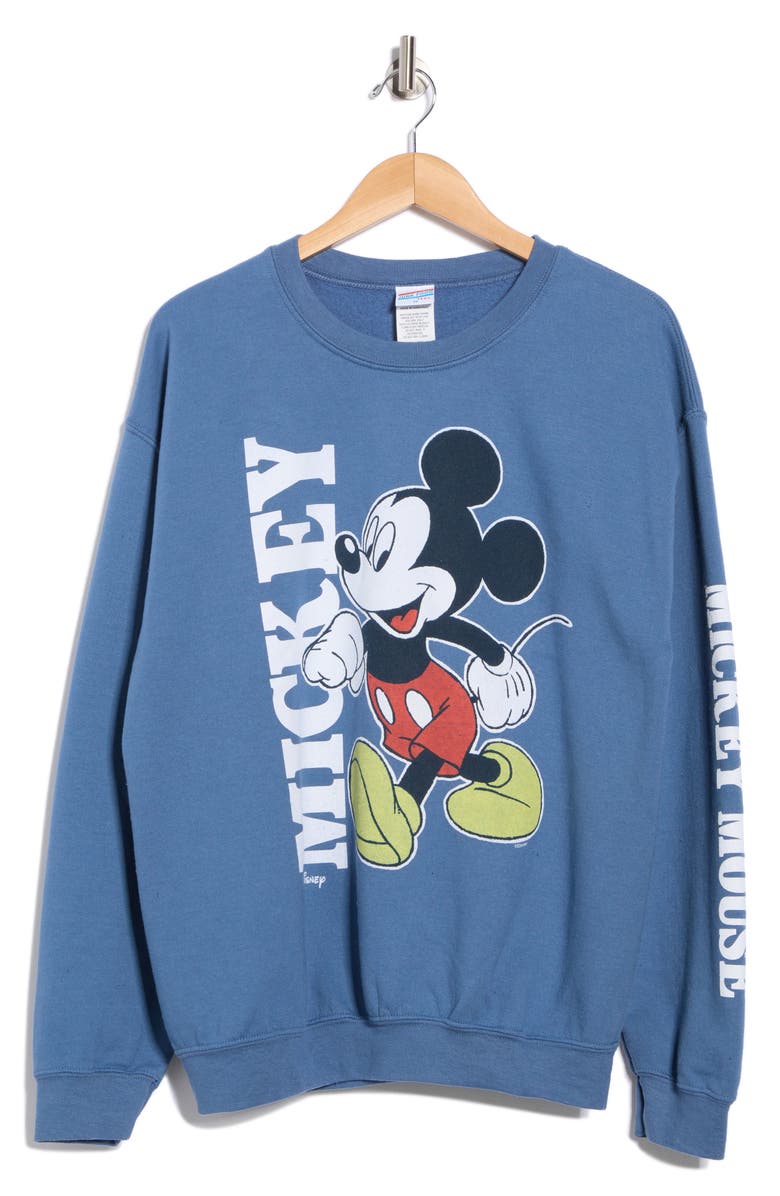 Junk Food Mickey Mouse Crewneck Graphic Sweatshirt, Alternate, color,