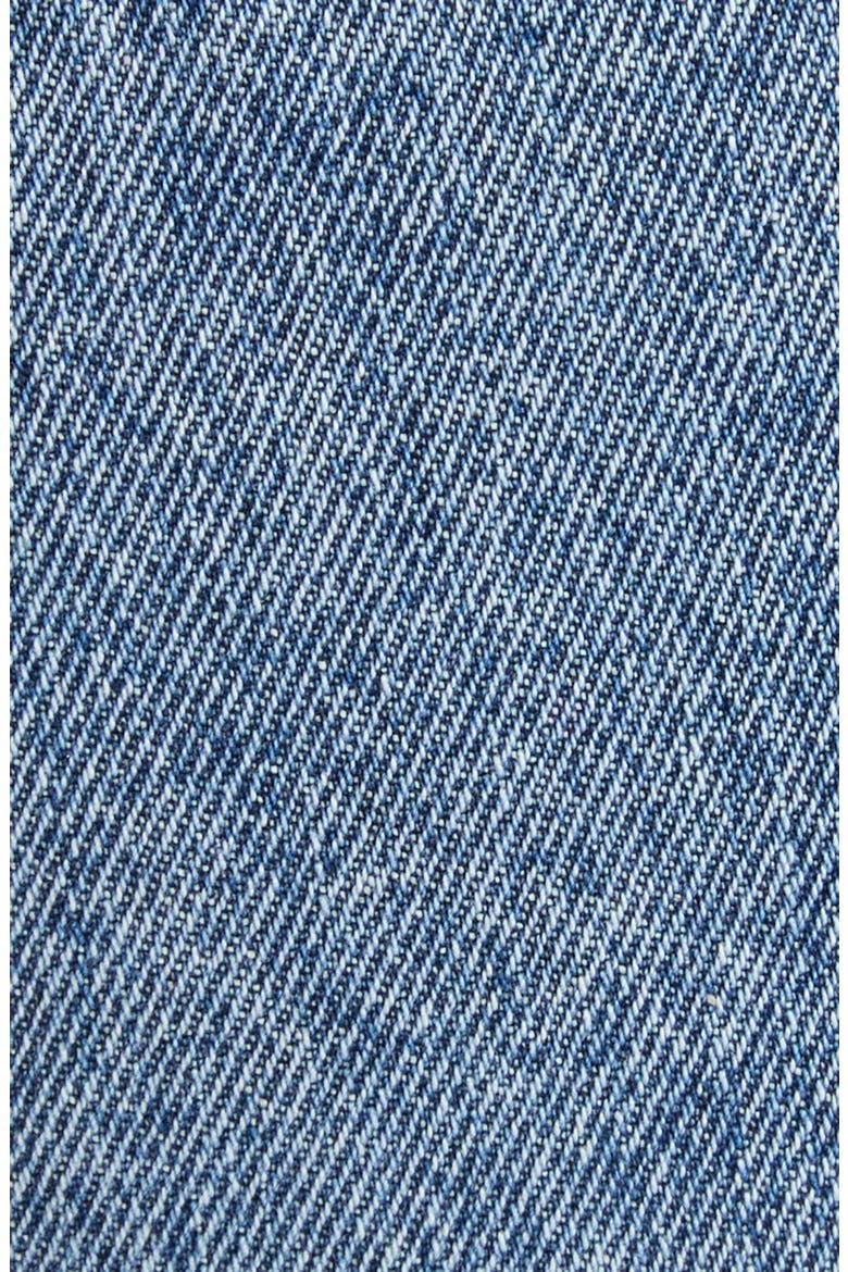 Tasche Patched & Distressed Flare Leg Jeans, Alternate, color, DENIM