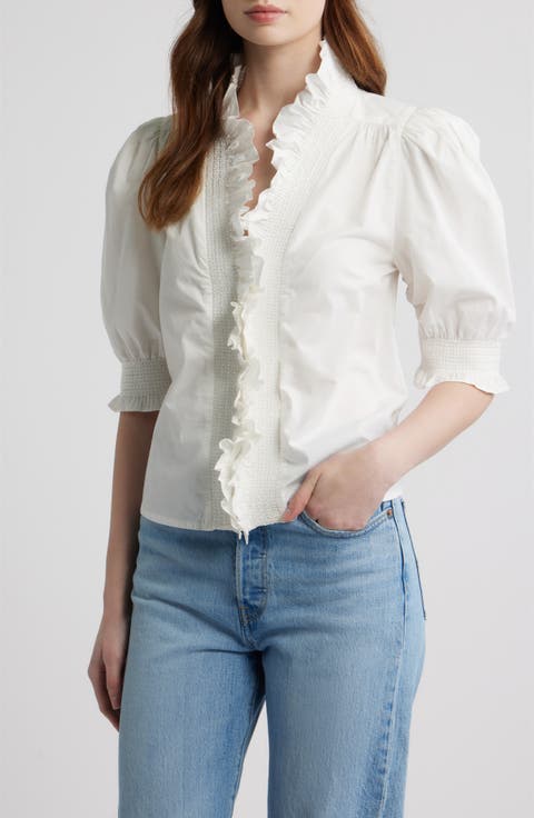Zuri Ruffle Puff Sleeve Shirt