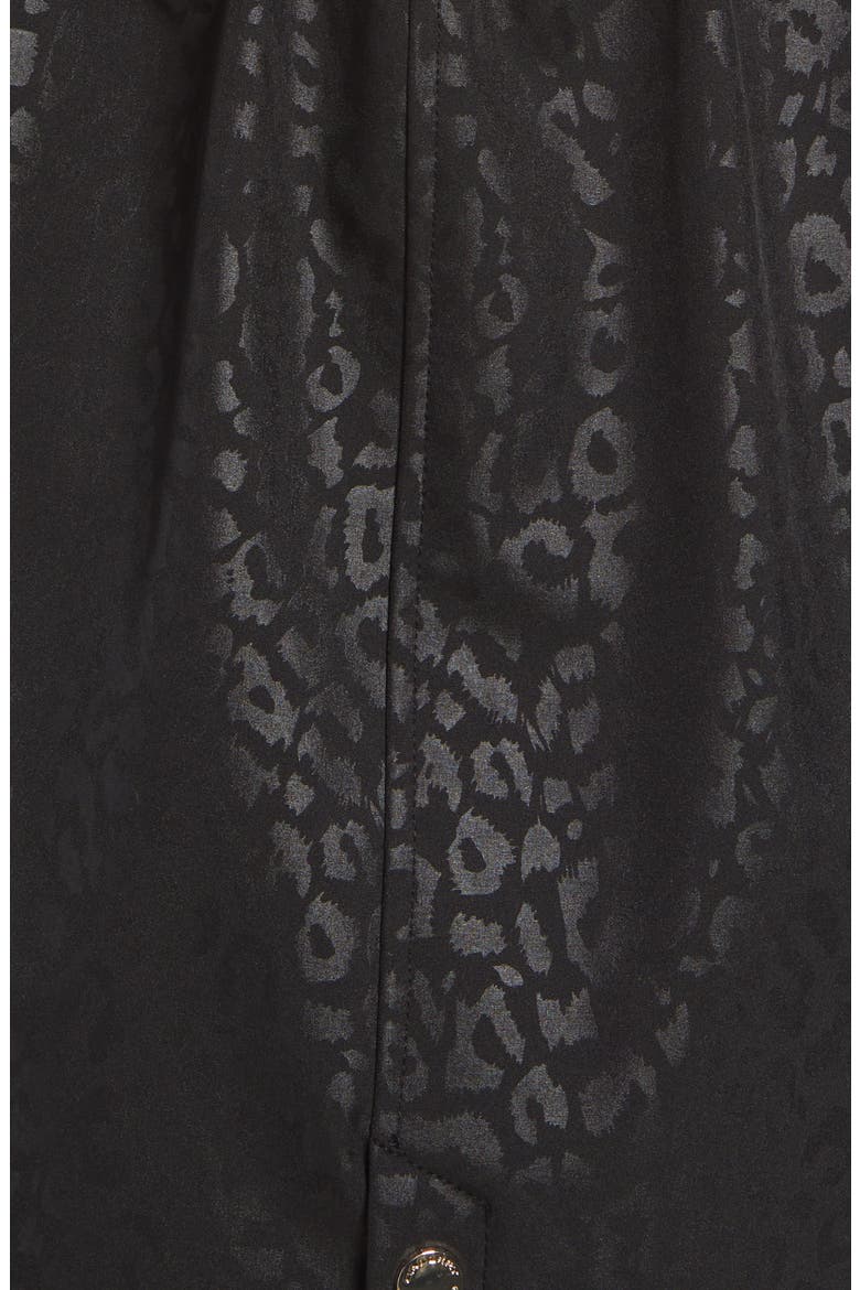 Soft Shell Water Resistant Raincoat, Alternate, color, LEOPARD