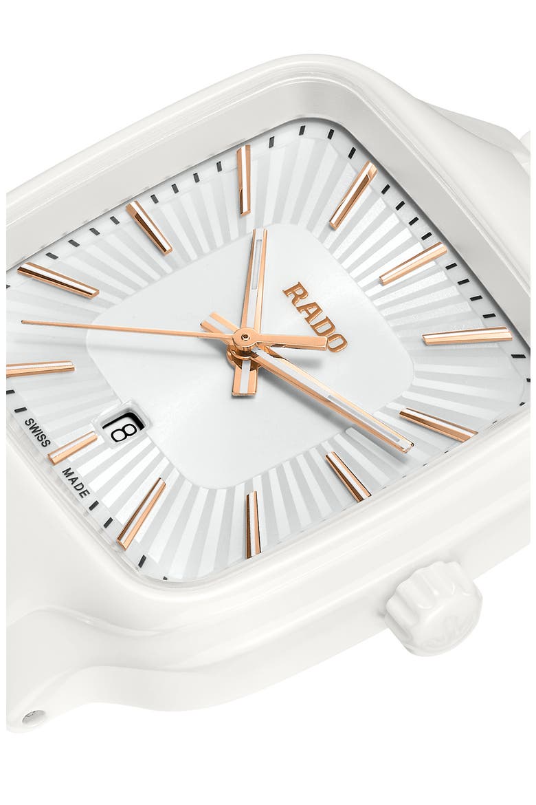 True Square Bracelet Watch, 29mm, Alternate, color, WHITE