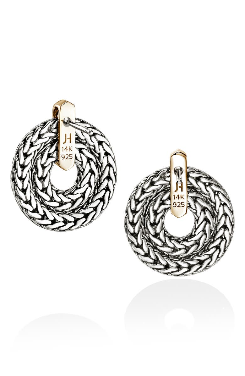 John Hardy Icon Mixed Metal Drop Earrings, Alternate, color, 