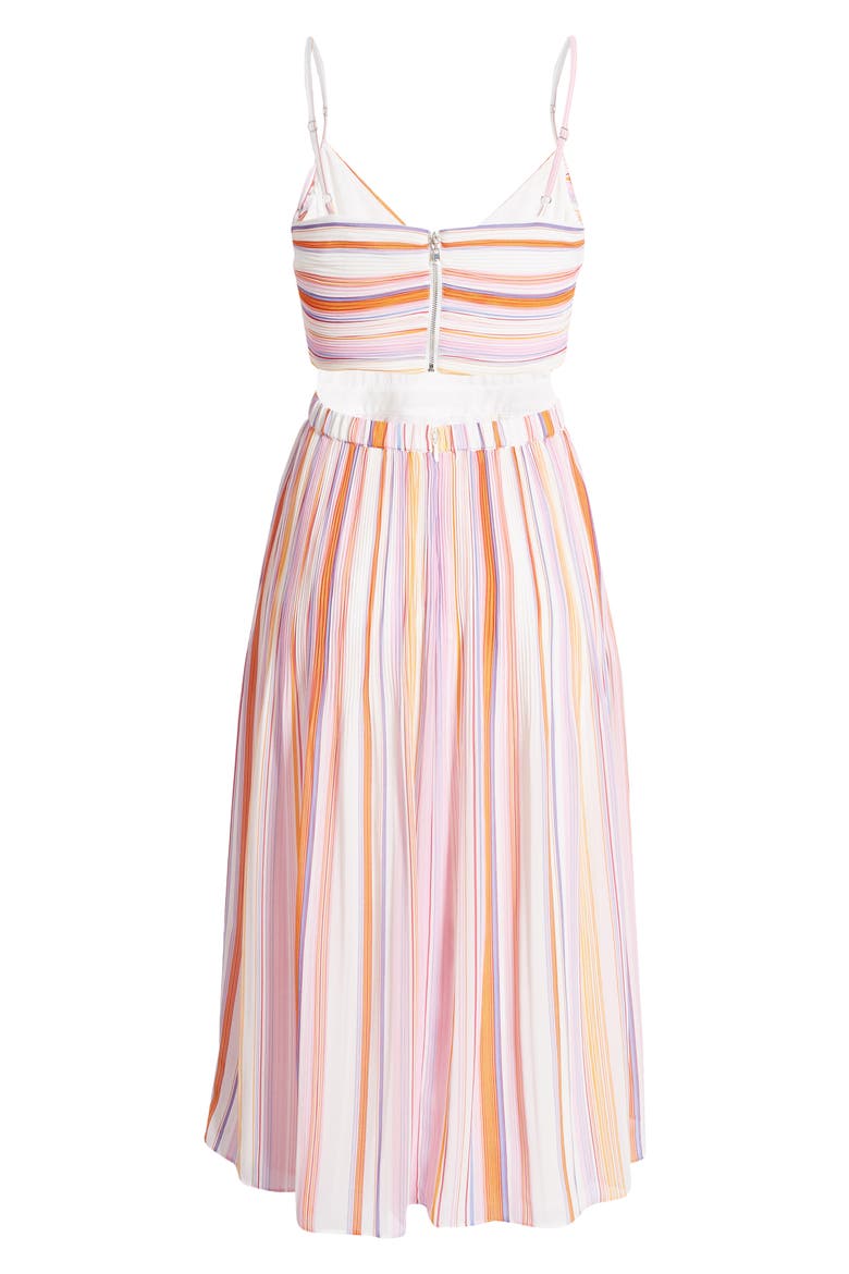 For the Gram Chiffon Midi Dress, Alternate, color, MULTI