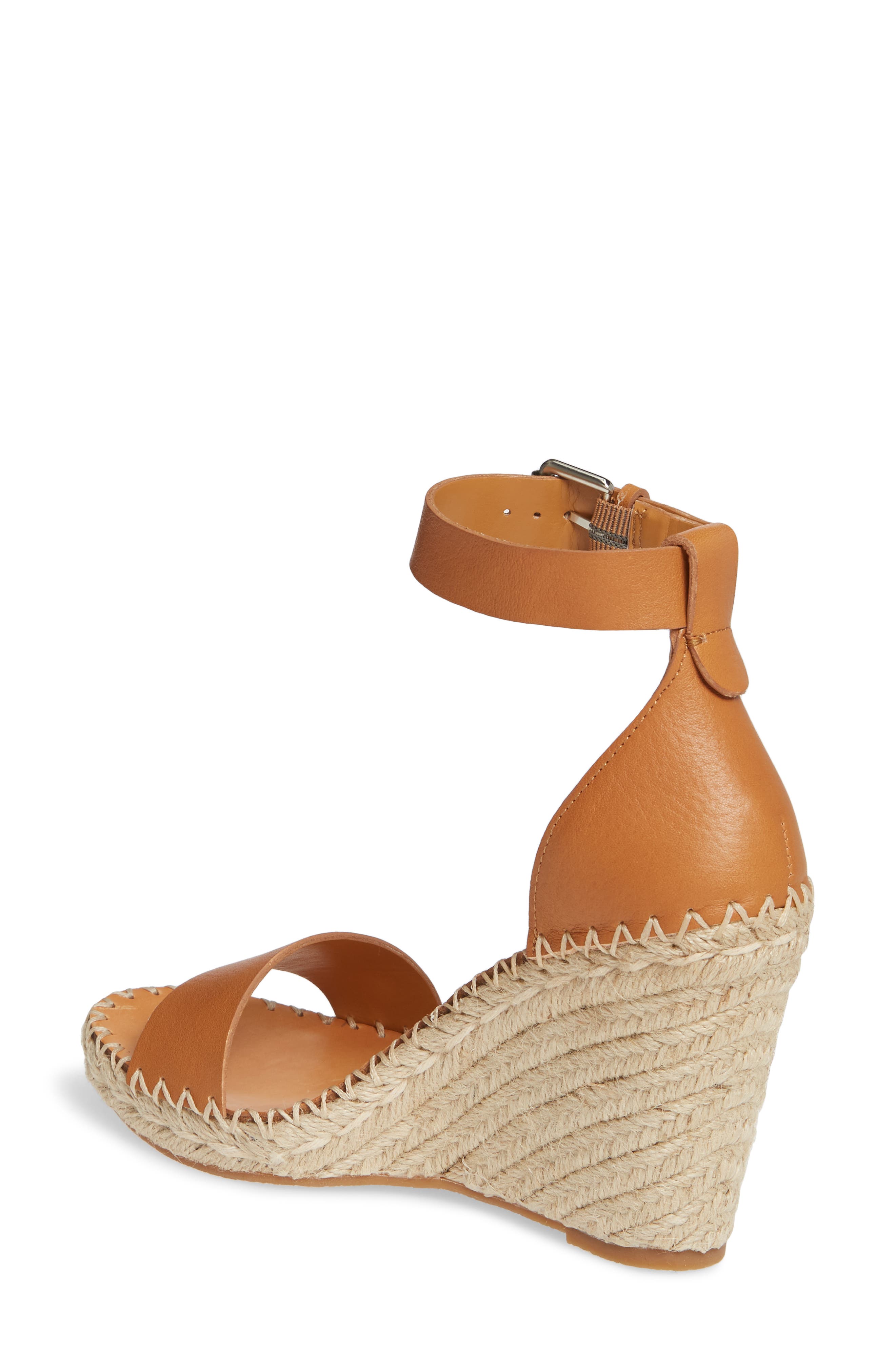 Noor Espadrille Wedge Sandal, Alternate, color, TAN LEATHER