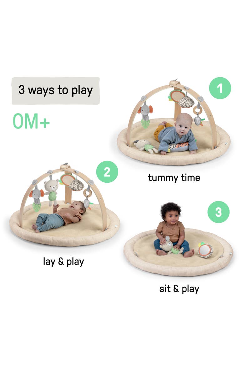 Every Season Plush Lambswool Baby Play Gym, Alternate, color, ALMOND