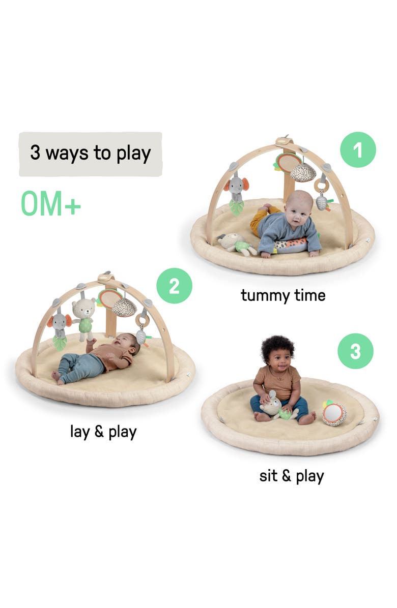 INGENUITY Every Season Plush Lambswool Baby Play Gym, Alternate, color, Almond