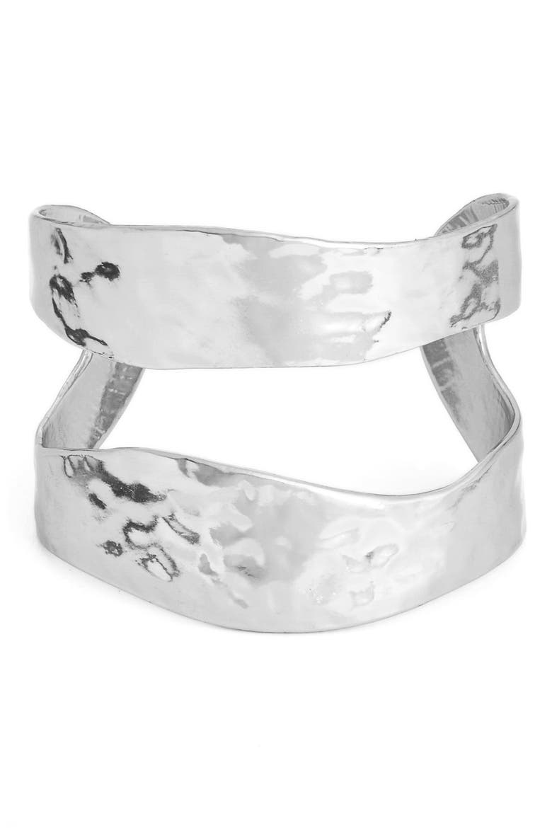 Split Cuff, Main, color, SILVER