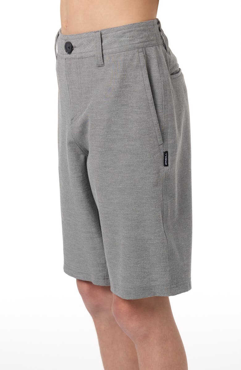 O'Neill Kids' Reserve Light Check Water Repellent Shorts, Alternate, color, Dark Shadow