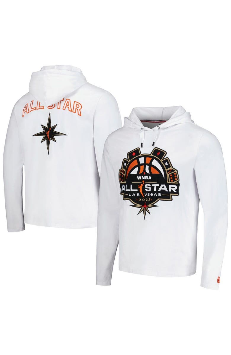 FISLL Unisex FISLL  White 2023 WNBA All-Star Game Applique Long Sleeve Hoodie T-Shirt, Main, color, White