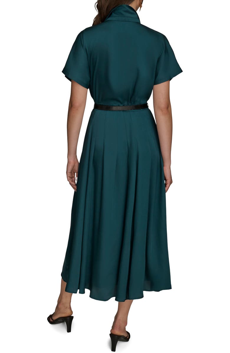Donna Karan New York Short Sleeve Belted Shirtdress, Alternate, color, Hudson