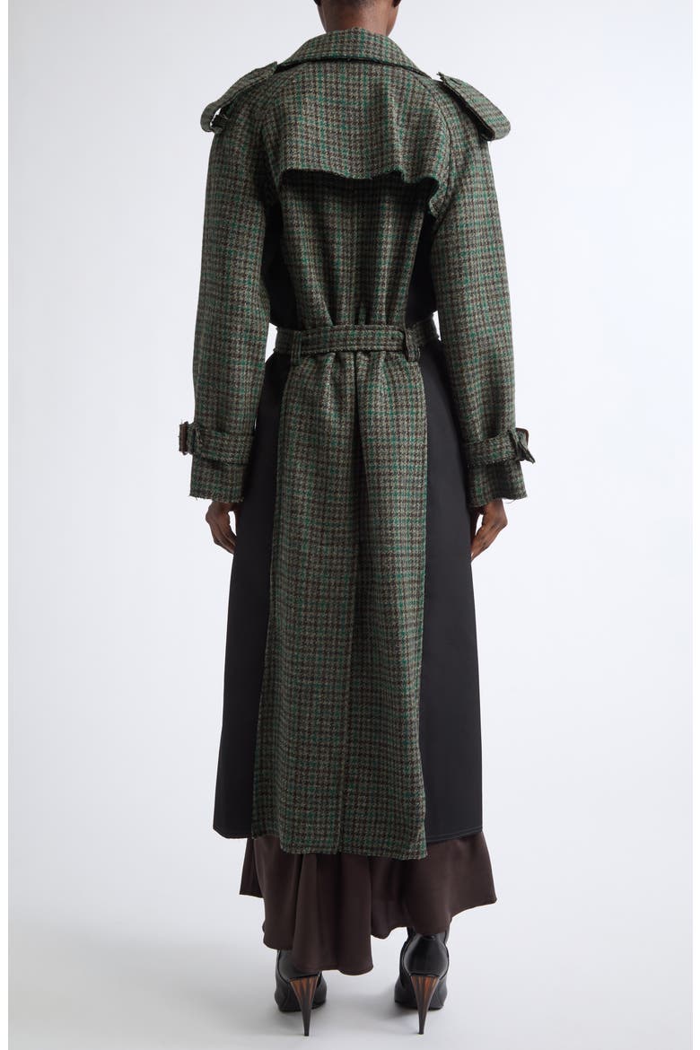 Stokely Wool Trench Coat, Alternate, color, JUNGLE
