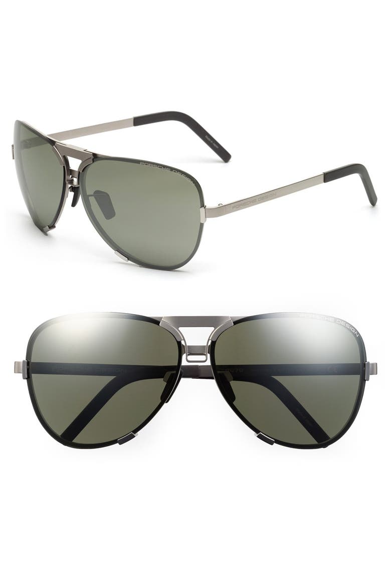 Porsche Design 'P8678' 67mm Sunglasses, Main, color, GOLD