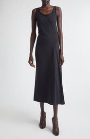 McQueen Ruched Cotton Jersey Tank Dress
