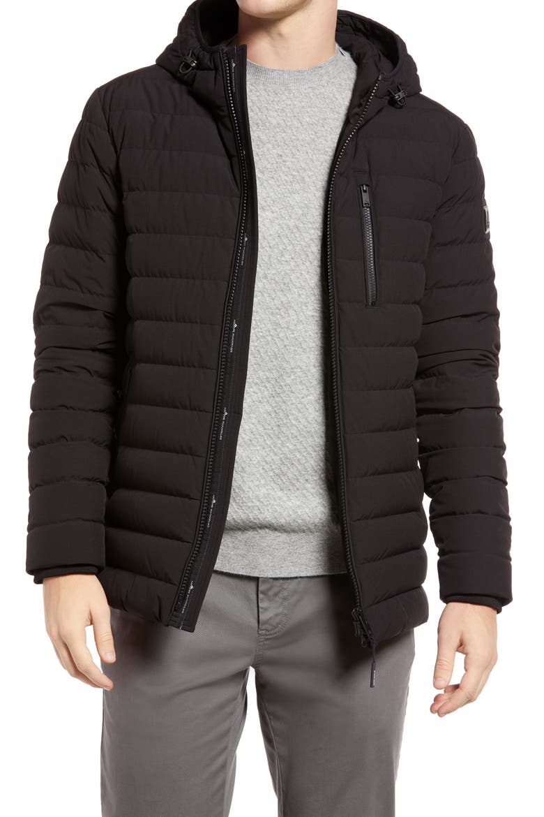 Fullcrest 3 Hooded Down Puffer Jacket, Main, color, BLACK