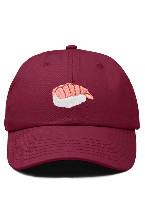 DALIX DALIX SHRIMP SUSHI EMBROIDERED DAD CAP