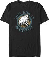 Marvel Men's Marvel This Dad Is Worthy Graphic T-Shirt