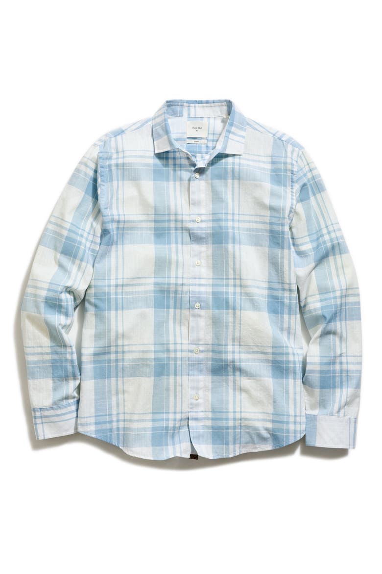 Hutcheson Plaid Button-Up Shirt, Alternate, color, LIGHT BLUE/ WHITE