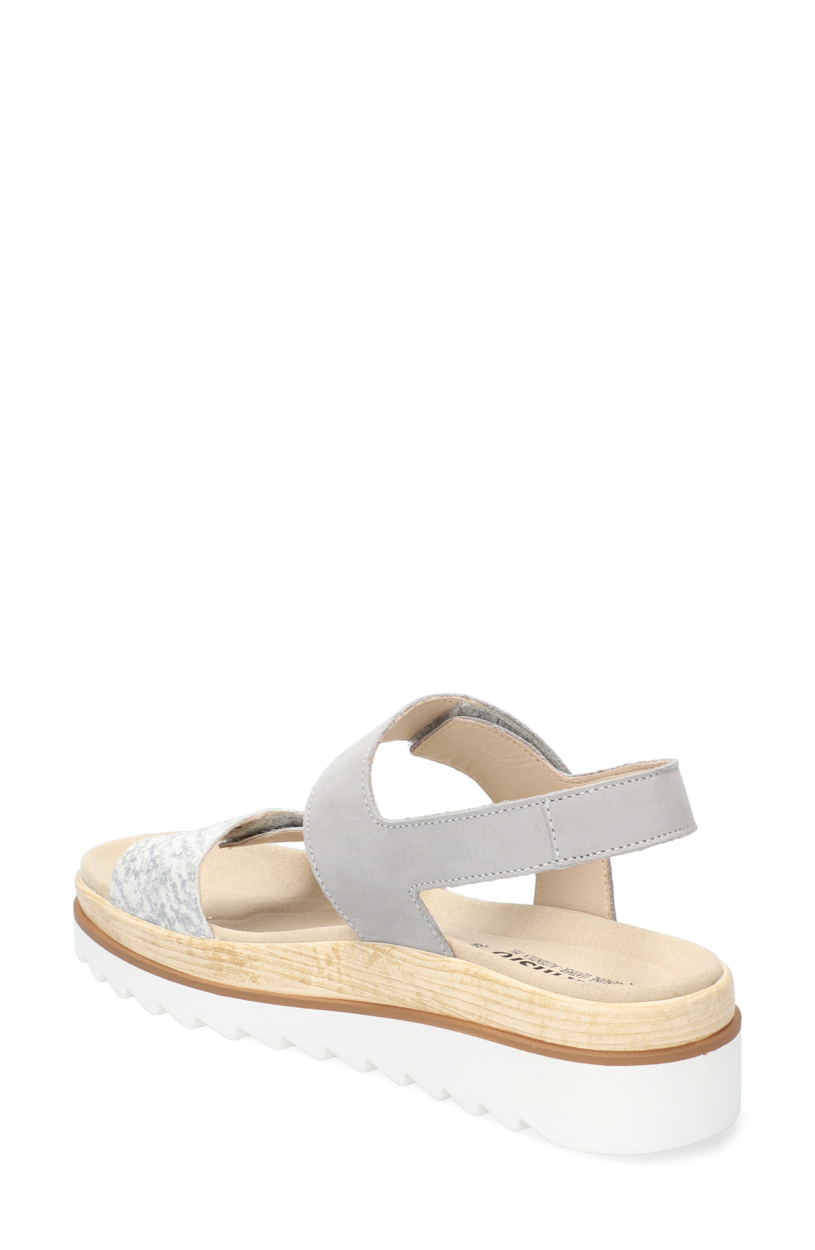 Dominica Platform Sandal, Alternate, color, LIGHT GREY