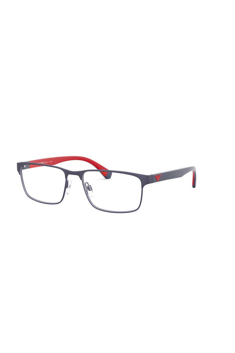 58mm Rectangle optical glasses, Main, color, Blue/ Red