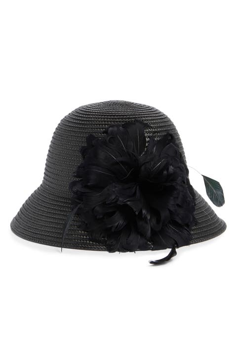 Braid Feather Bow Cloche