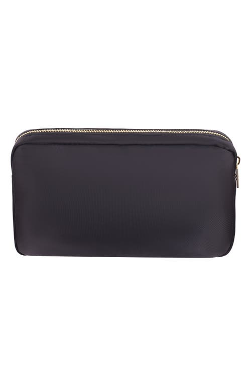 Bloc Bags Medium Bow Cosmetics Bag In Black/black