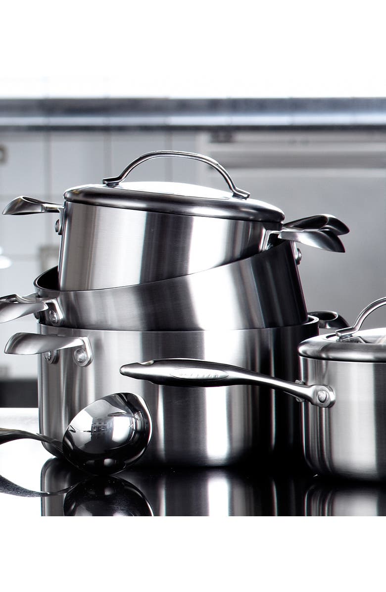 Scanpan CTX 7.5 Quart Dutch Oven with Lid, Stainless Steel, Alternate, color, Silver